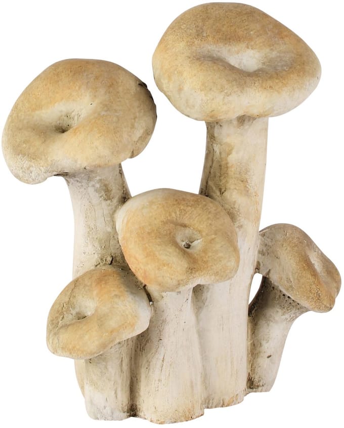 Dekoratief | Deco paddenstoelen, grijs/bruin, cement, 16x10x19cm | A265020