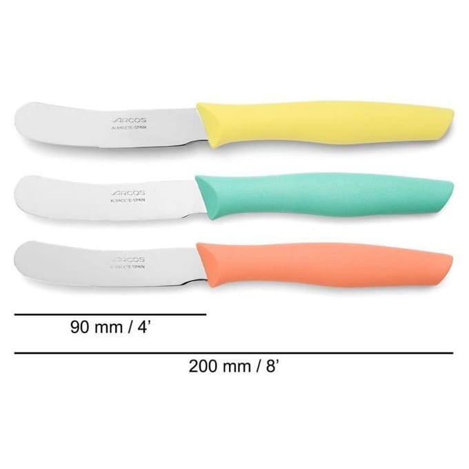 Coffret de Couteaux - ARCOS - Nova - 3 Couteaux Beurre Cranté - Acier Inoxydable Nitrum® - 90 mm