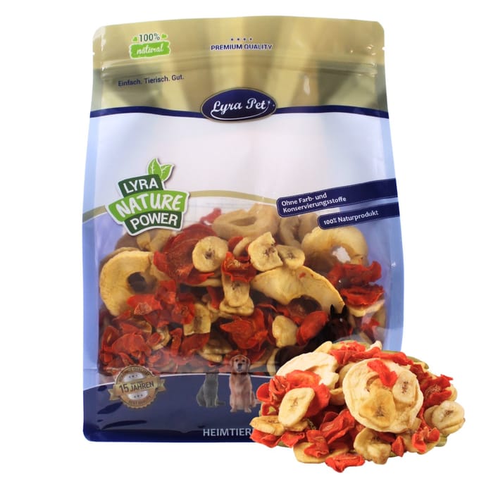 1 kg Lyra Pet® gedroogde groenten- en fruitmix