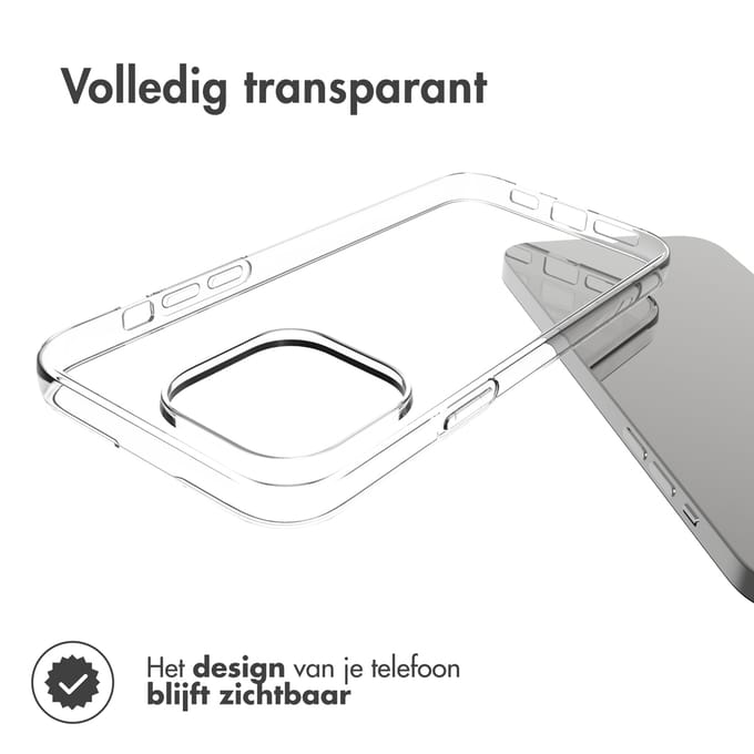 Accezz Hoesje - Geschikt voor Apple iPhone 14 Pro Max - Clear Backcover - Transparant