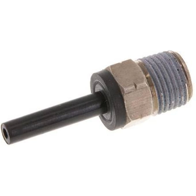 5/32'' x 1/8'' NPT insteekfitting Messing/PBT Buitendraad NBR [2 Stuks]