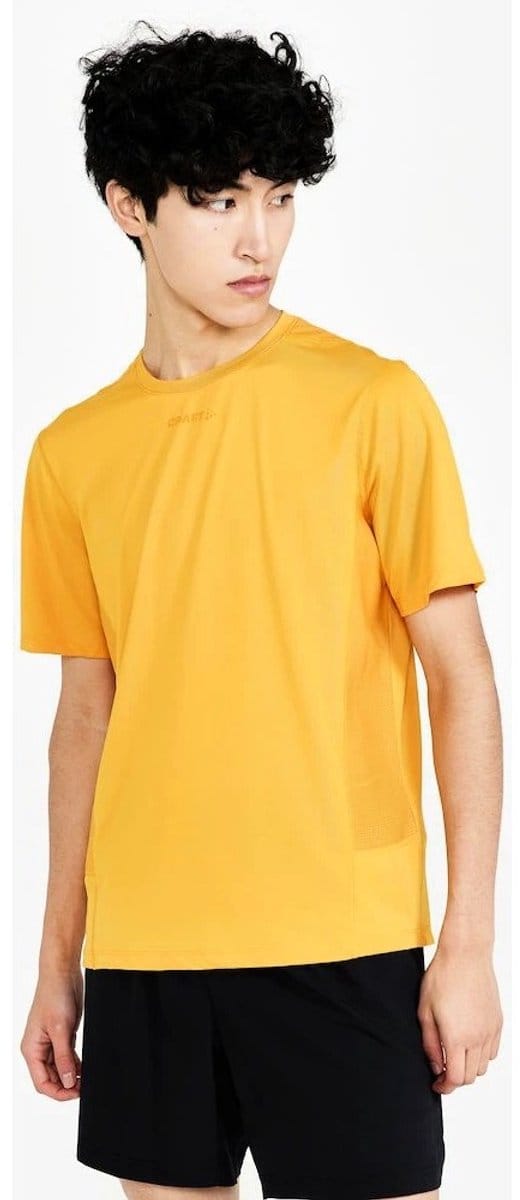 Craft Adv Essence SS Tee Heren - sportshirts - geel - Mannen