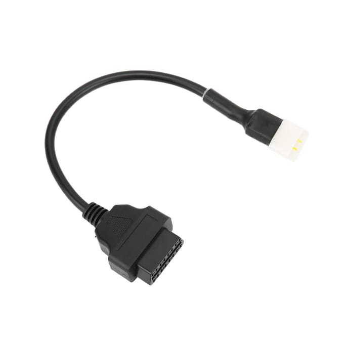 6-pins OBD2 Diagnostische Adapter Plastic Motorfoutdetector Tool Vervanging voor Delphi Motorfiets gray