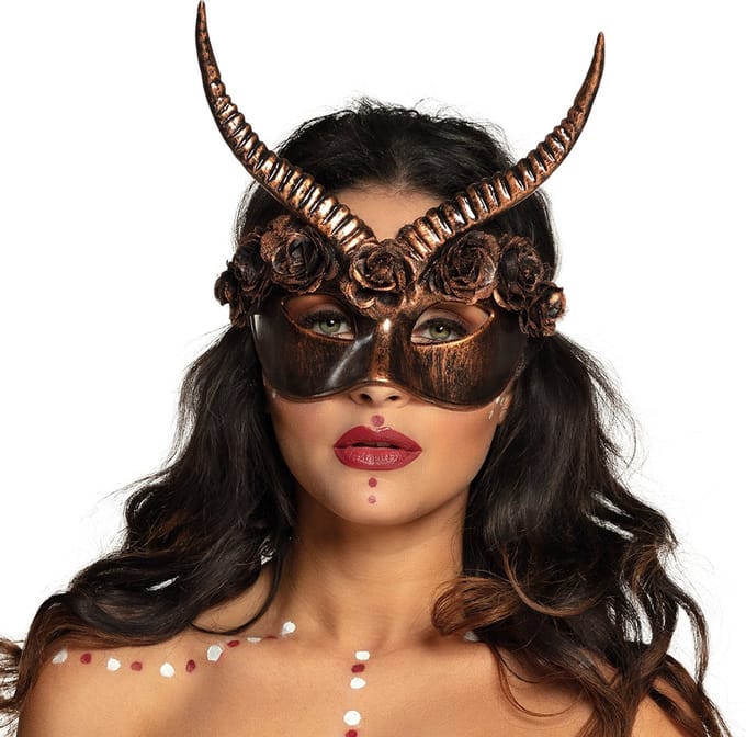 Boland - Masker Mama Legba - Volwassenen - Voodoo - Halloween accessoire - Horror - Voodoo