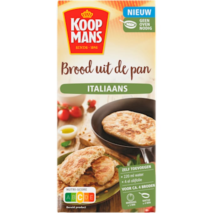 Brood uit de pan Italiaans bakmix