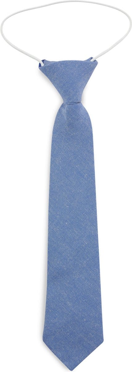 We Love Ties - Stropdassen - Kinderstropdas katoen denimblauw - denimblauw