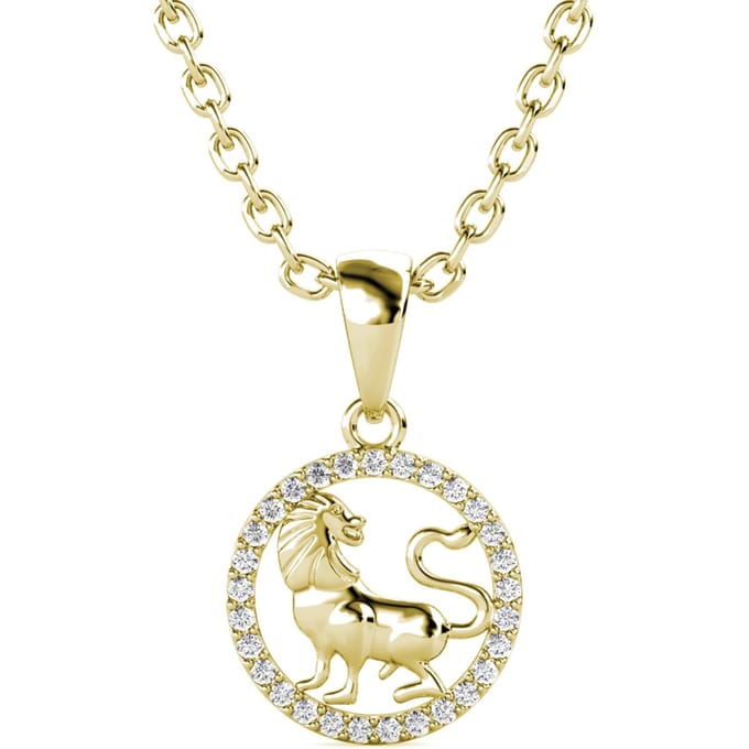 Leo Zodiac-hangers - Goud en kristal