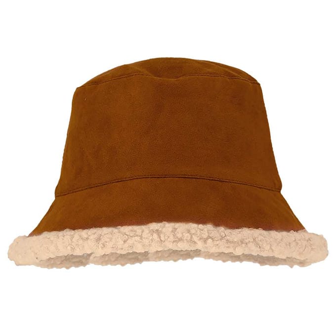Morethansocks - Bucket hat dames - Suède - One size - Bucket hat dames - Buckethat