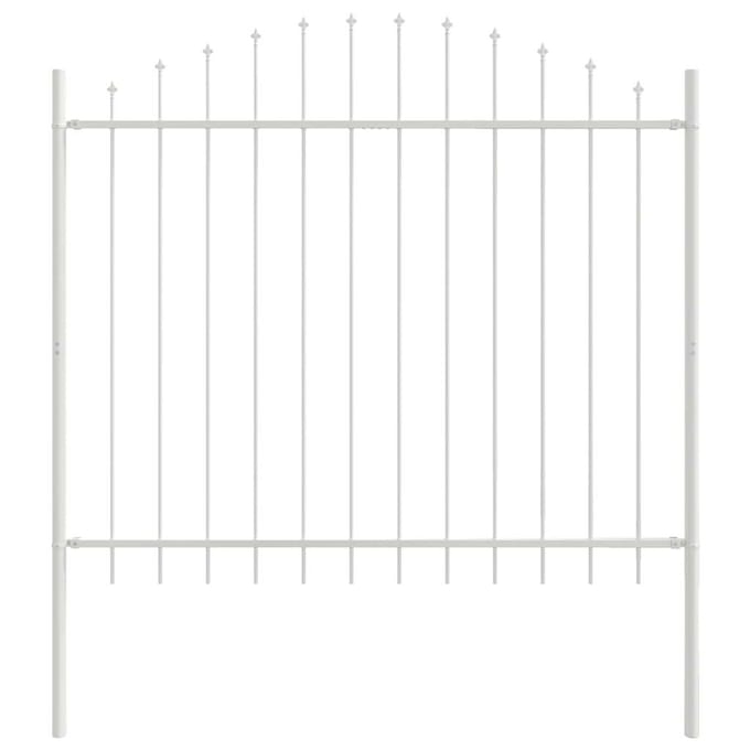 vidaXL - Tuinhek - WOERDEN - 170 - x - 190 - cm - Gepoedercoat - staal - Wit