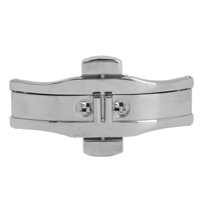 Universele Vlindersluiting Roestvrij Staal Delicate Horloge Vouwsluiting Vervanging gray