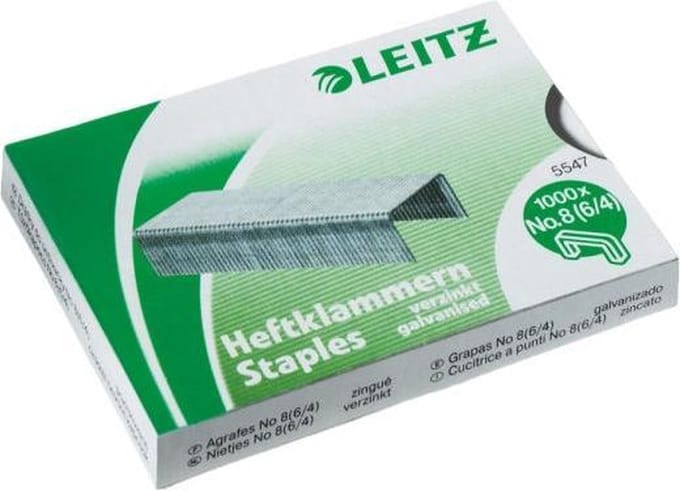 LEITZ nieten nr. 8, gegalvaniseerd