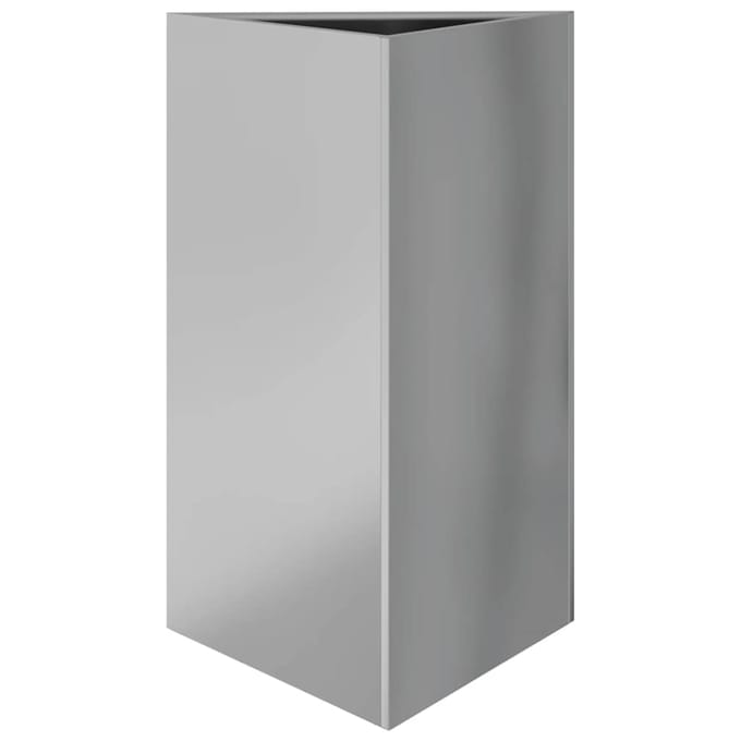 vidaXL - Plantenbak - driehoek - 50x43x75 - cm - gegalvaniseerd - staal