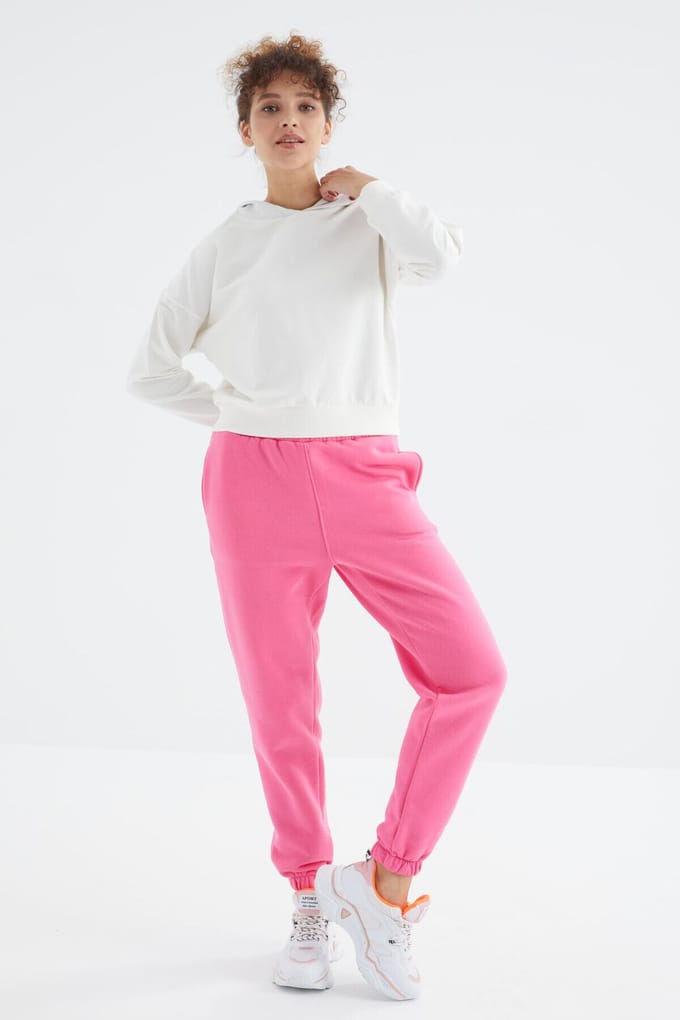 Dames High-Waist Fleece Jogger Sweatpants