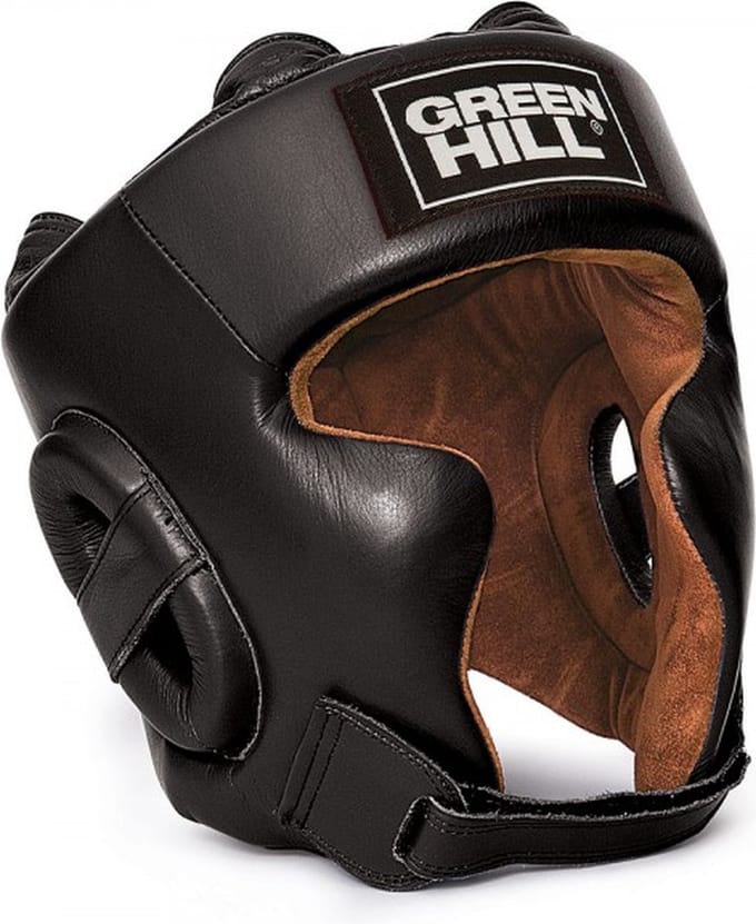 Green Hill Head Guard SPARTAN Black (Beschikbaar in verschillende maten)