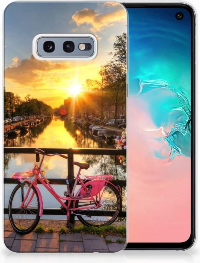 Back Cover voor Samsung Galaxy S10e Siliconen Back Cover Amsterdamse Grachten