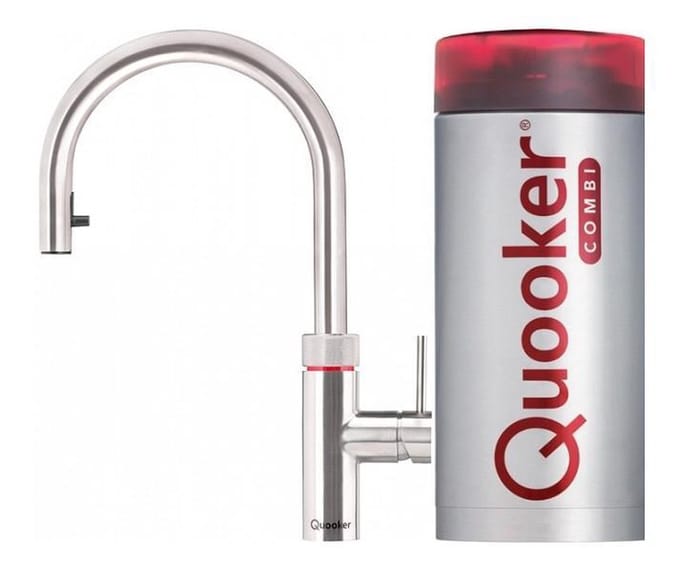 Quooker Flex Kokendwaterkraan - C uitloop - COMBI Reservoir - RVS - 3 in 1