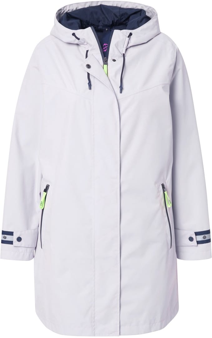 Laurasøn - Dames - Functionele jas capuchon rits - Grijsbeige - Maat 40+