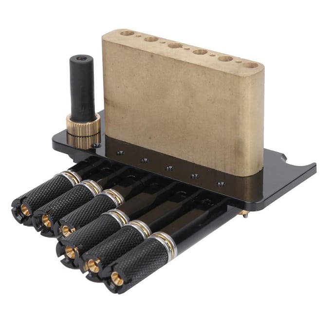 Zwarte 6-snarige Headless Elektrische Gitaarbrug Set Muziekinstrument Accessoires gray