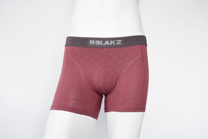 RELAKZ - Boxershort Heren - 2-Pack - Organisch Katoen - Roan Red - Maat L