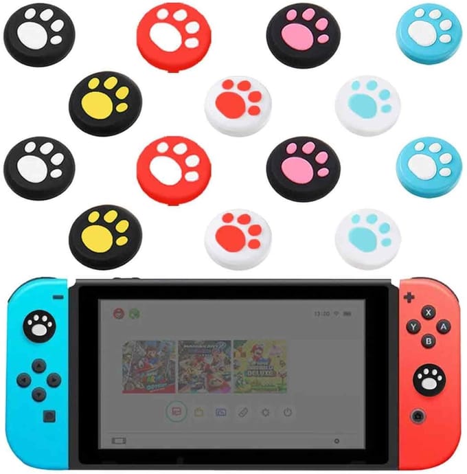 Dailygoods- Joystick Cap - 14 Stuks - Rubber/Buffer - Siliconen/Analoge Afdekking - Compatibel met OLED/Pur Lite - Verlengt Levensduur - Controller Grip