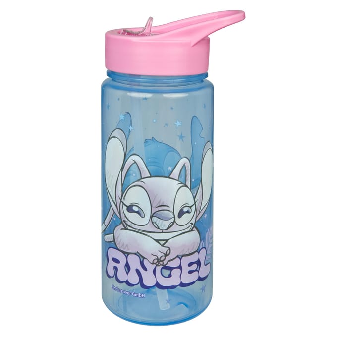 Undercover drinkfles Stitch - 500ml roze blauw BPA vrij.