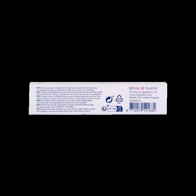 Talens Houtskool - Medium Wilg Houtskool Sticks - 3 Pack - Premium Teken- en Schetsbenodigdheden