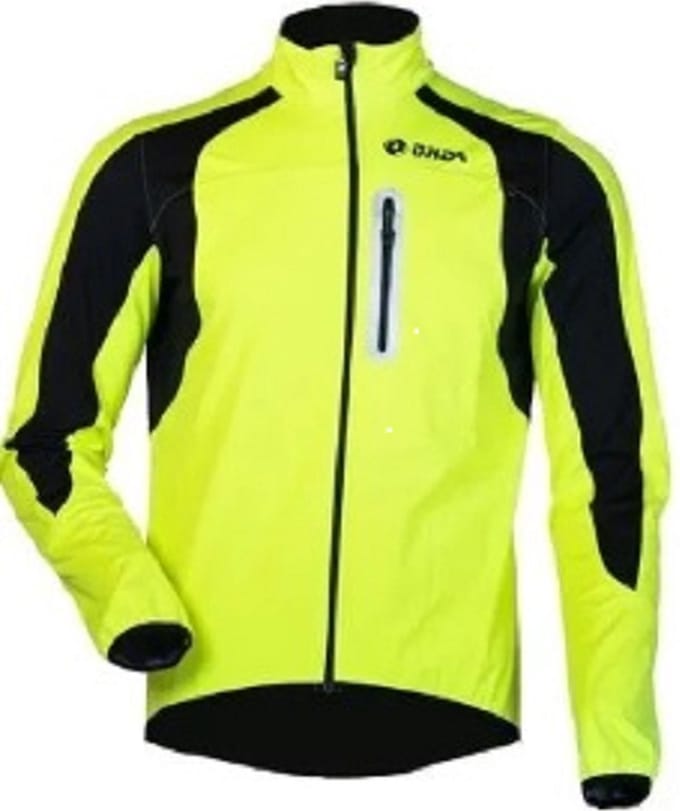 ONDA Fietsjack winddicht waterafstotend heren Fluo - M