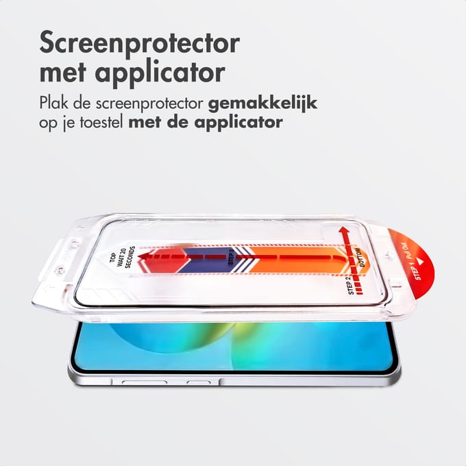 Accezz Screen Protector - Geschikt voor Samsung Galaxy A37 (5G) - Glas Screenprotector met Anti-dust Applicator
