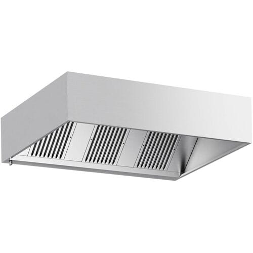 GGM Gastro Kastenhaube - 2000mm - mit Filter & Lampe Zilver