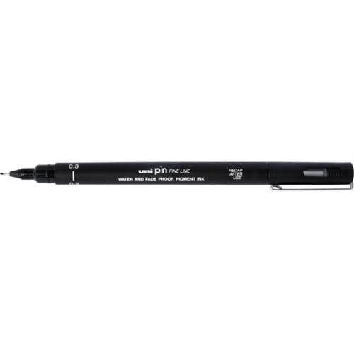 Uni Pin Fine Liner - 0.3mm zwarte schetspen