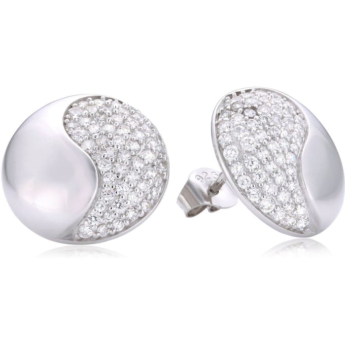 Orphelia Dames 925 Sterling Zilveren Stud Oorbellen - Zilver ZO-5968