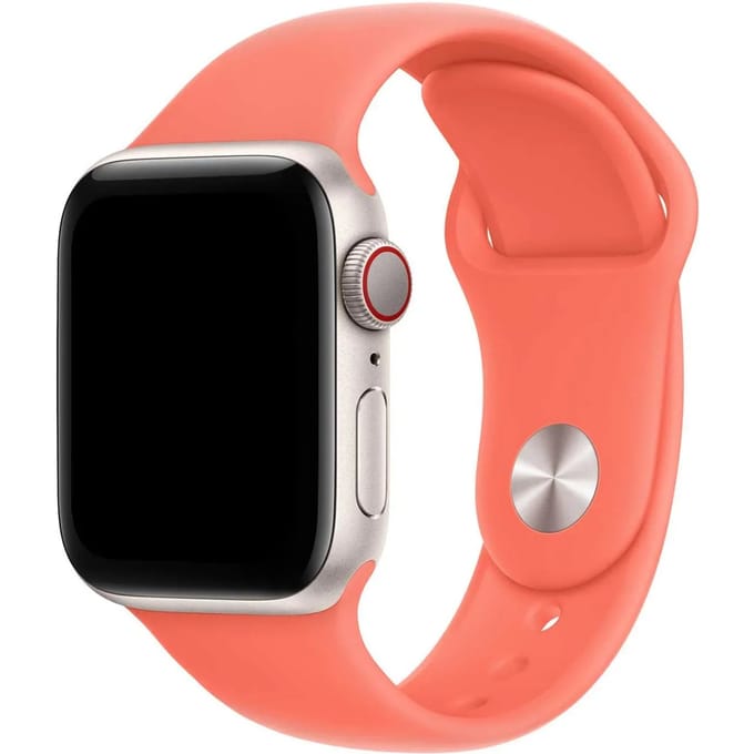 2+1 | Apple Watch Bandje Ovaro - Siliconen - Tangerine