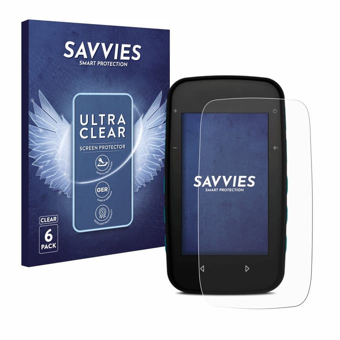 Savvies - Screenprotector voor CompeGPS TwoNav Cross Plus - Folie Beschermfolie transparant 6 Stuks