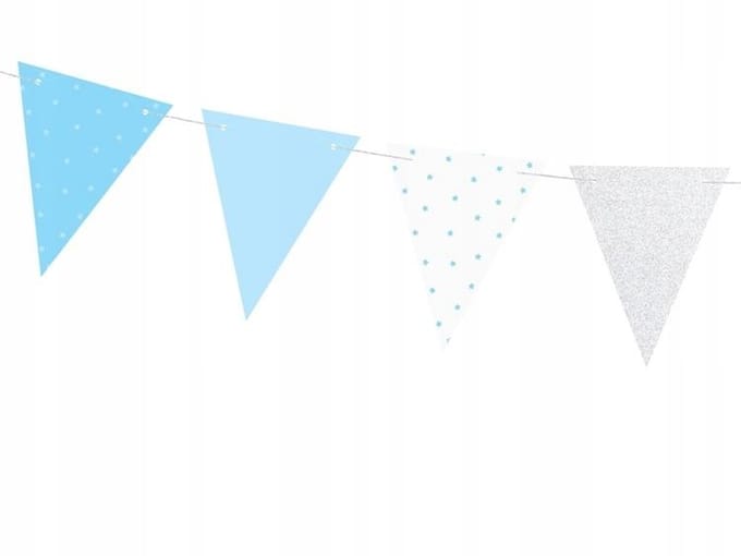 PartyDeco - Vlaggenlijn First Birthday Boy