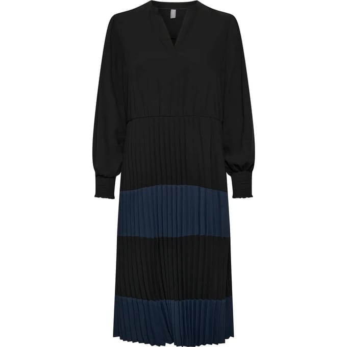 Jurk Feminine black blue