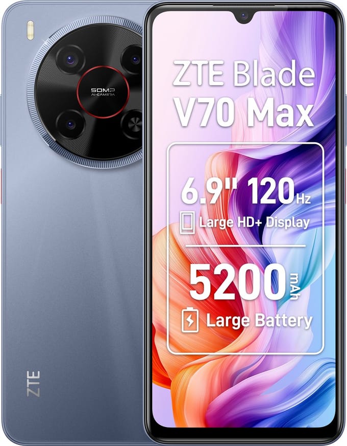 ZTE Blade V70 Max - 4GB/256GB - Galactic Grijs