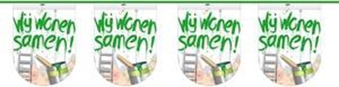 Vlaggenlijn half rond wij wonen samen 8m