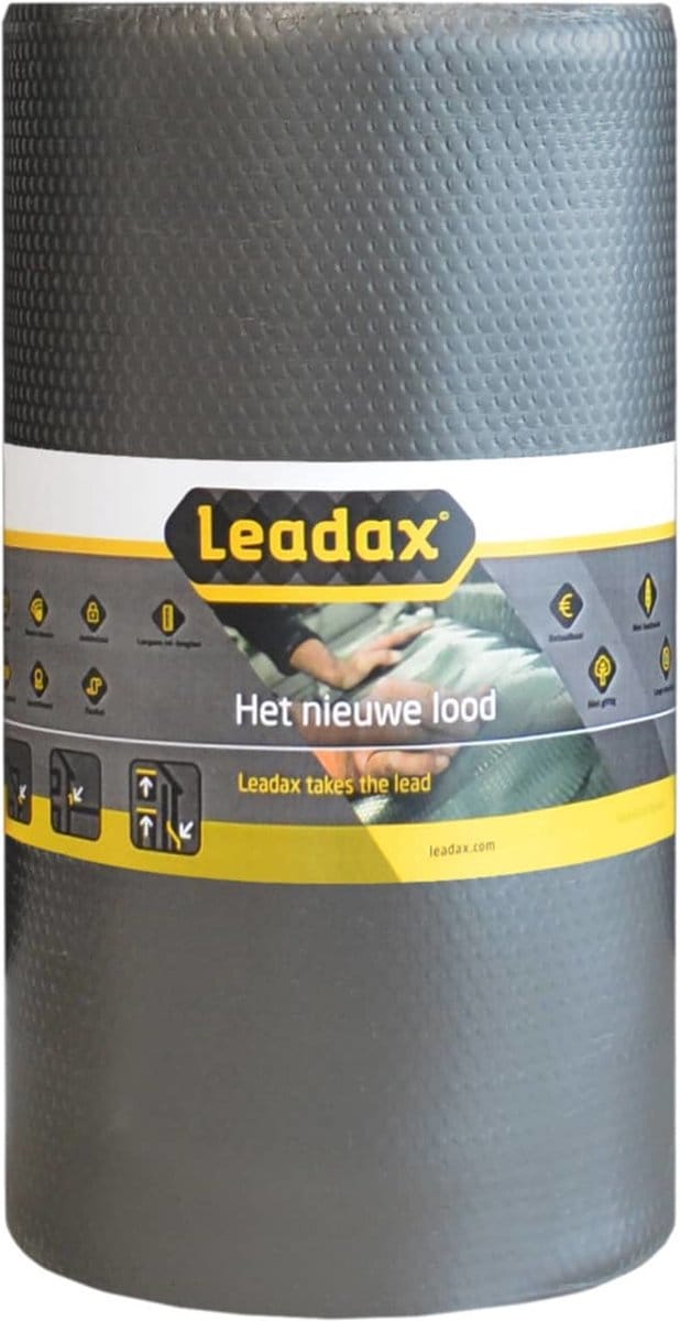 Leadax Loodvervanger 33 cm x 6 meter Grijs