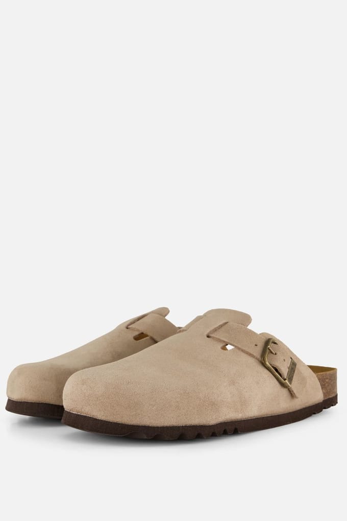 Scholl Olivier Muiltjes beige Suede - Maat 40