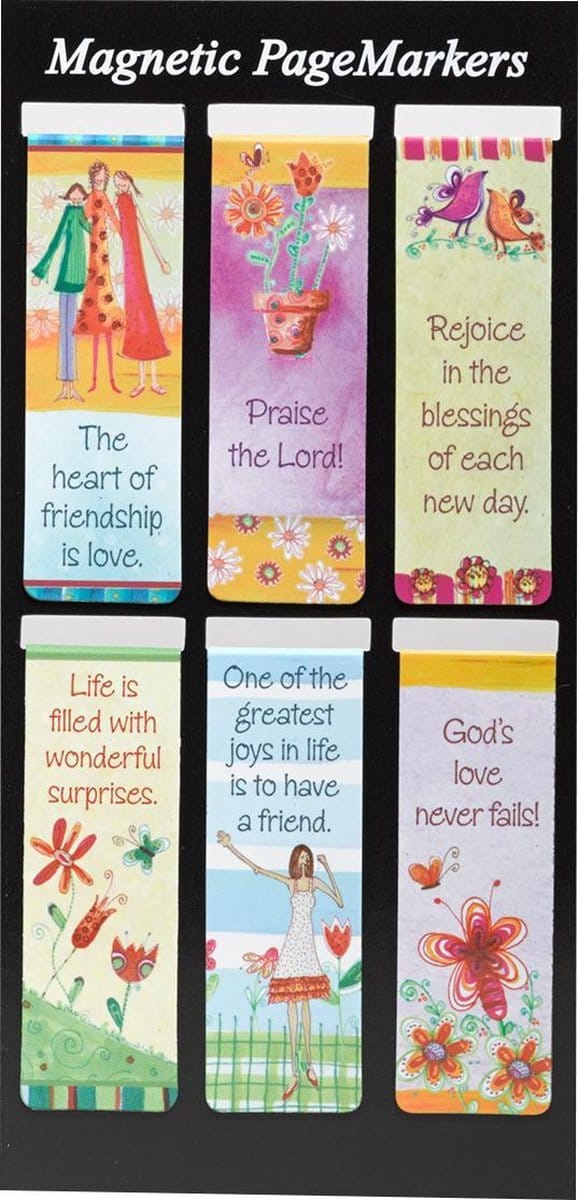 Magnetic pagemarkers Whimsical set van 6 stuks