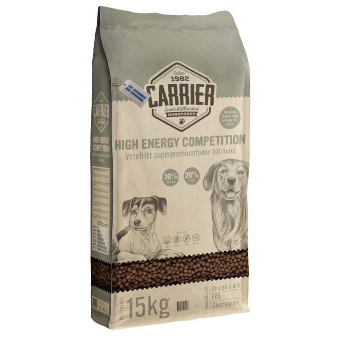 2 x 15 kg Carrier High Energy Competition 30/20 droog hondenvoer