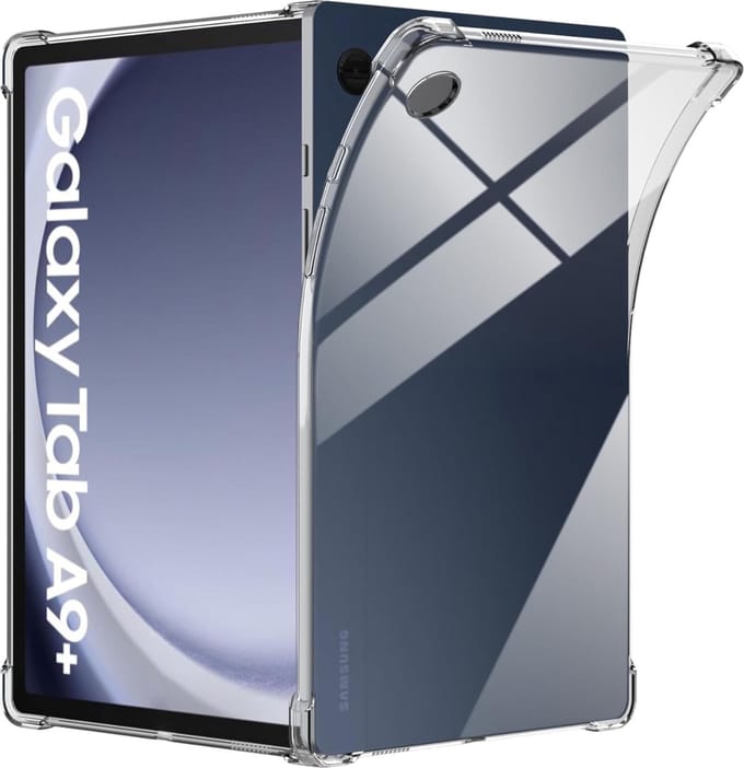 Hoesje voor Samsung Galaxy Tab A9 Plus 2023 - backcover Shockproof siliconen Transparant