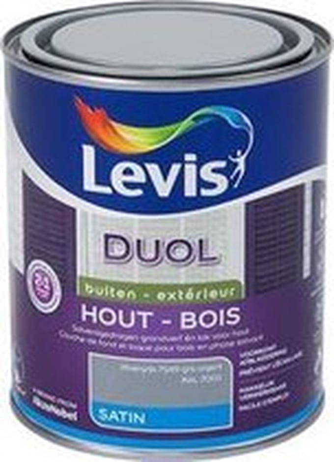 Levis - Duol Hout Buiten Satin - Zilvergrijs - 0,75 L