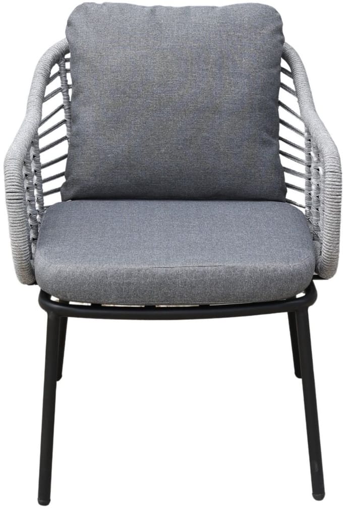 Luna dining tuinstoel | rope | lichtgrijs | 2 stuks | €159,- pst