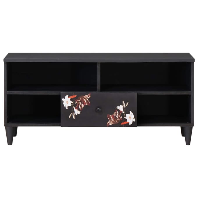 vidaXL - Opbergkasten - Multikleur - 100 - x - 33,5 - x - 46 - cm - Massief - Mango - Hout