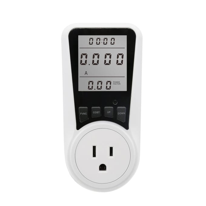 LCD-scherm Elektriciteitsverbruik Vermogensmeter Socket Energie Watt Spanning Ampère Tester Wattage kWh US-1 without backlight