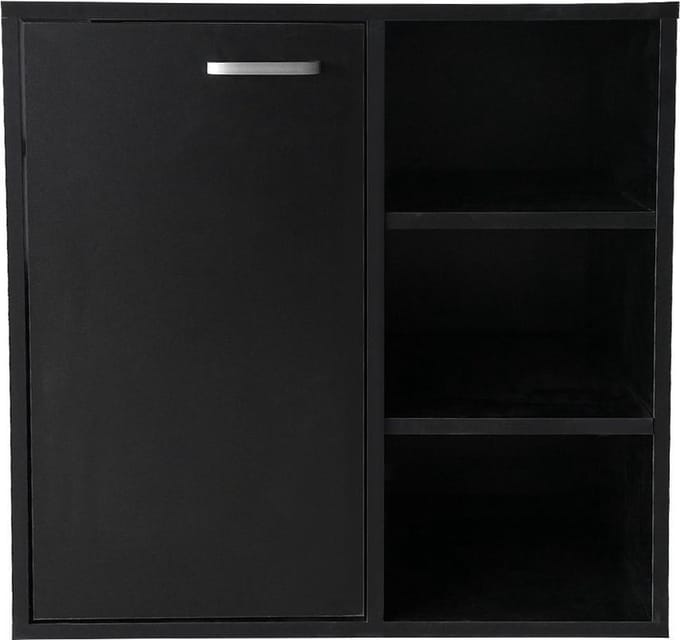 Wastafel onderkast - badkamermeubel - zwart