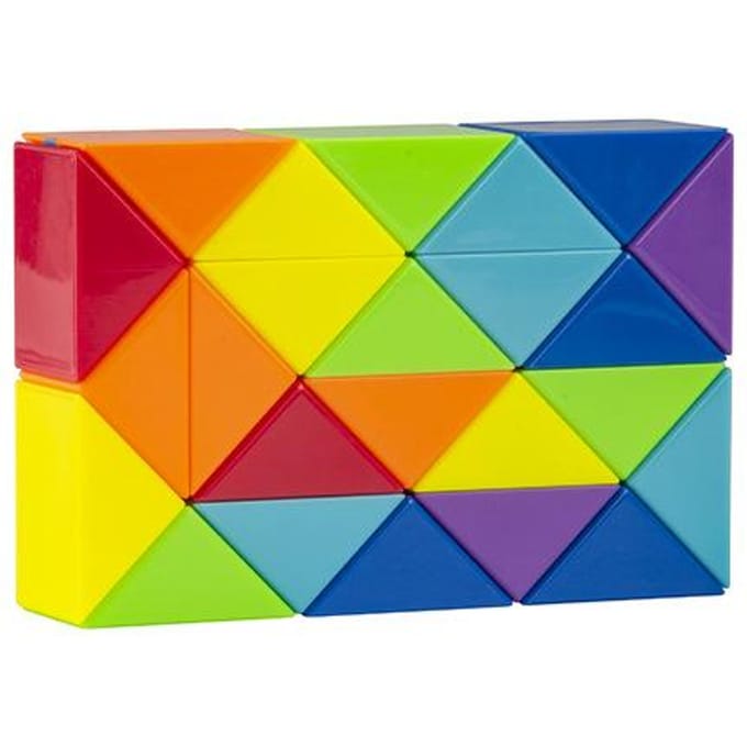 24 gekleurde magische kubus speelgoed 3D puzzel fidget transformeerbare kubus kind educatief speelgoed twist transformeerbare kind puzzel cadeau yellow