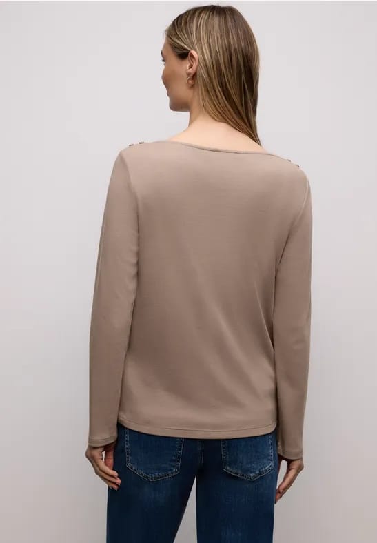 Shirt met knoopdetails