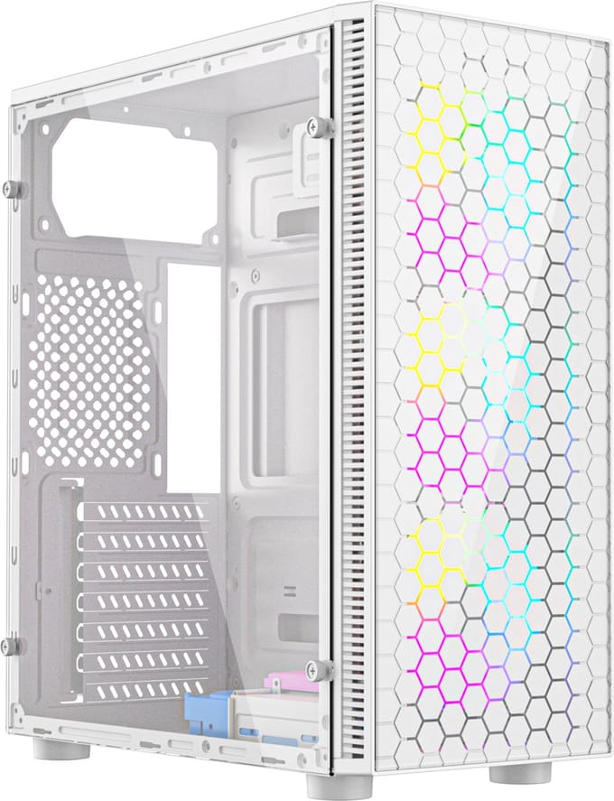 Gembird Fornax 500 - tower - ATX - Case - Tower - Wit